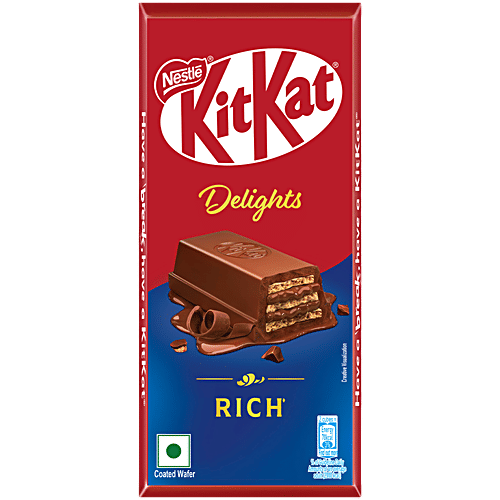 Nestle KitKat Rich Chocolate Coated Wafer Chocolate Bar 150 g