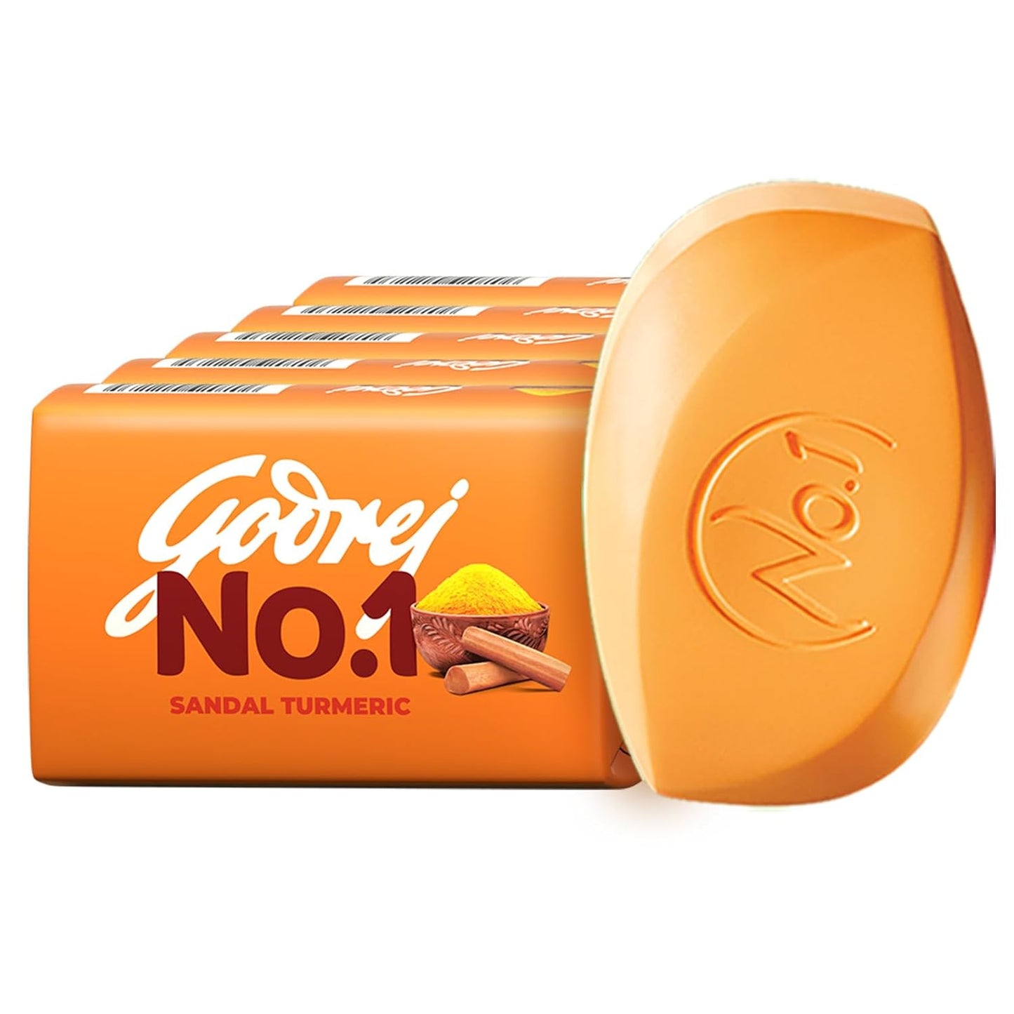 Godrej No. 1 Sandal & Turmeric Soap 100 g (Buy 4 Get 1 Free)