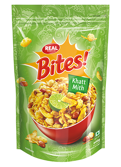 Real Namkeen Bites Khatt Mith 400 g