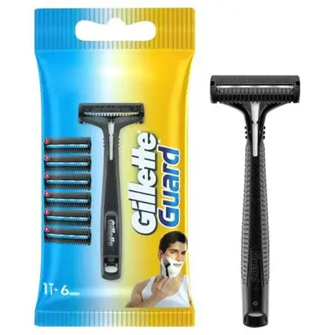 Gillette Guard Shaving Razor with 6 Cartridge