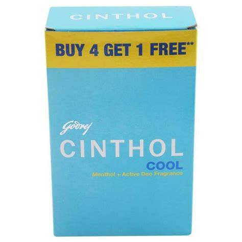 Cinthol Cool Deo Soap with Menthol 100 g (Buy 4 Get 1 Free)