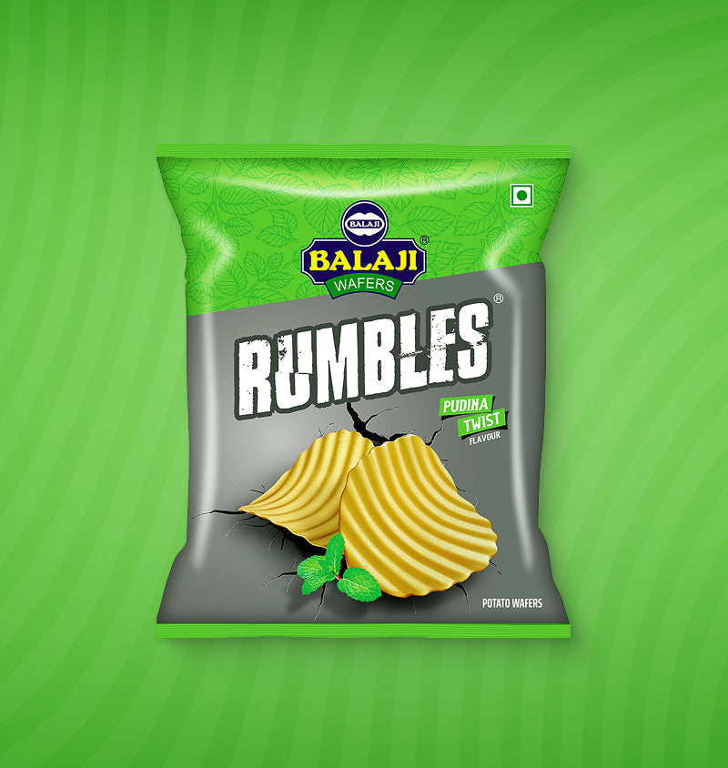 Balaji Rumbles Pudina Twist Potato Wafers 135 g