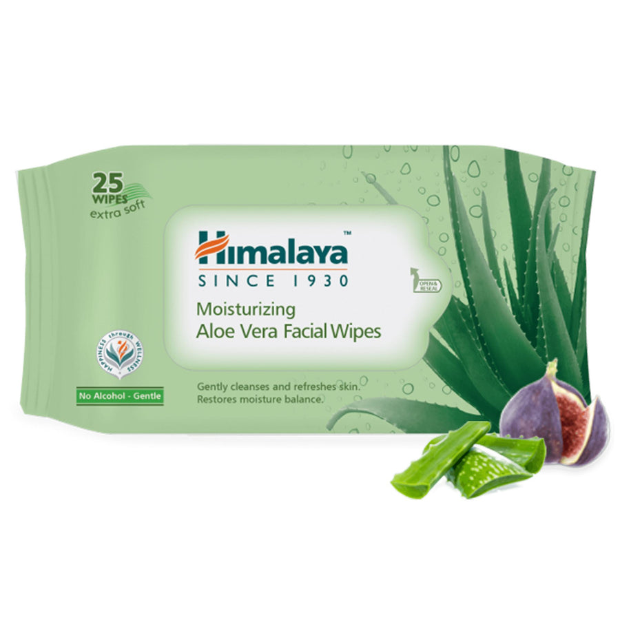 Himalaya Moisturizing Aloe Vera Facial Wipes 25 pieces