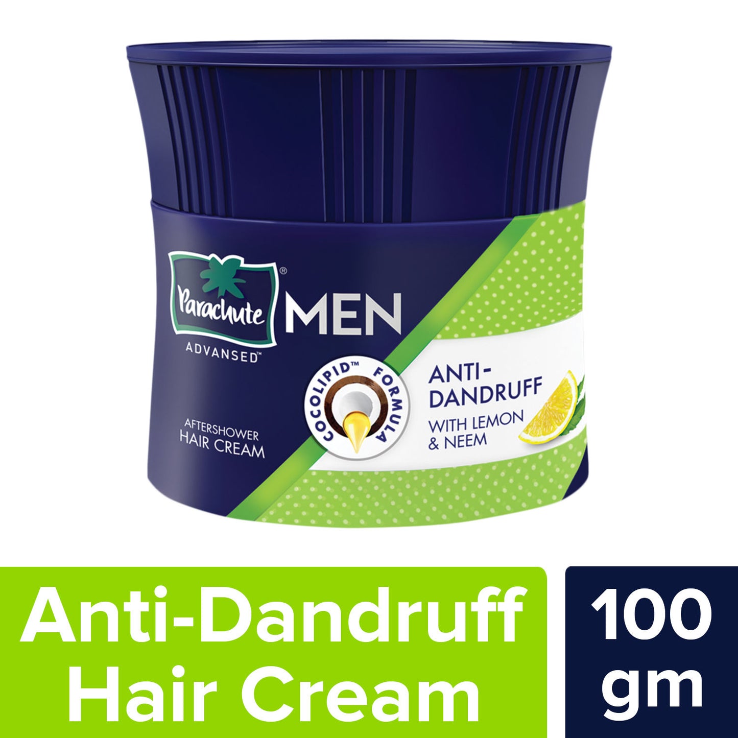 Parachute Men Advansed Lemon & Neem Anti-Dandruff Aftershower Hair Cream 100 g