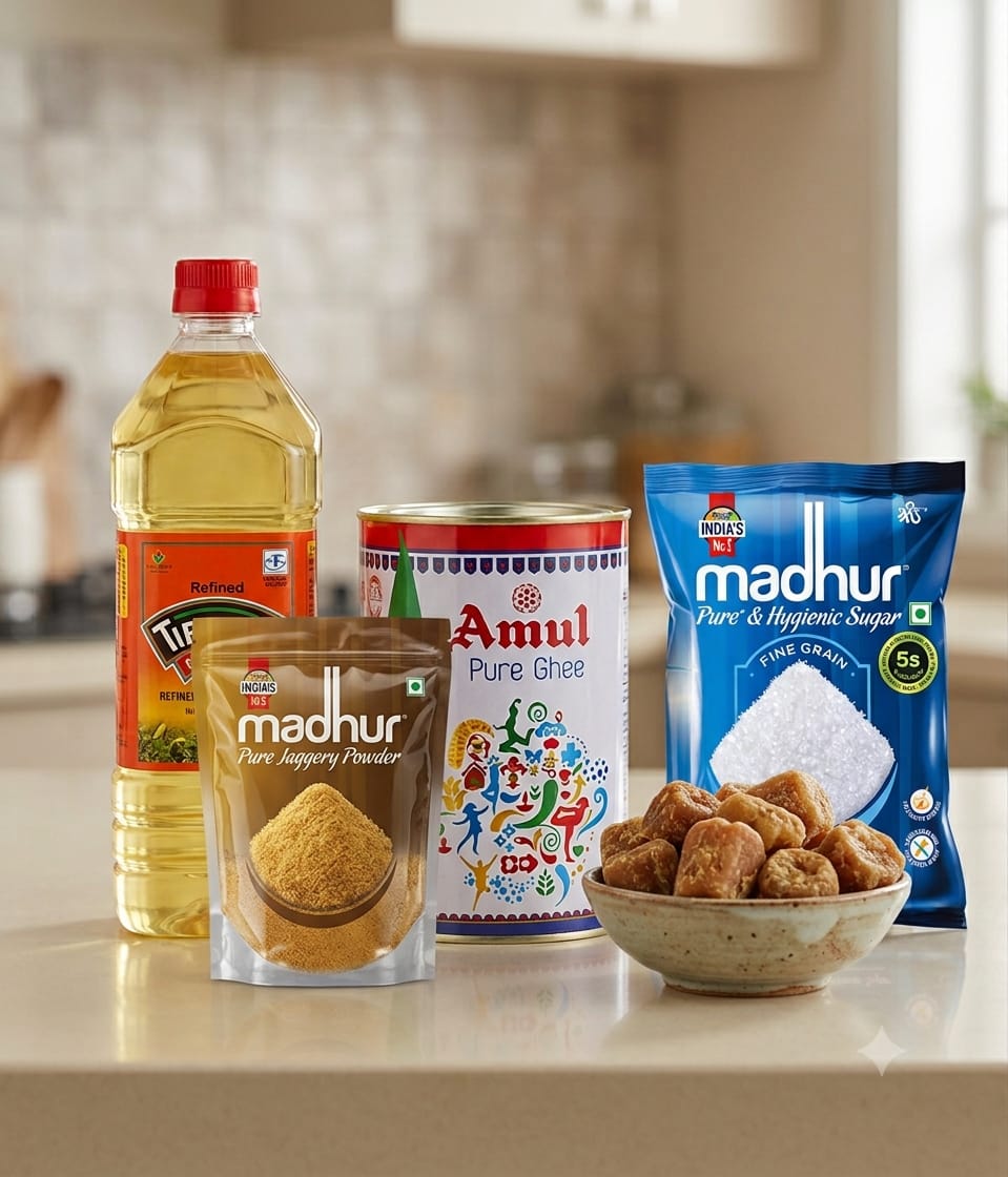 Oil, Ghee, Sugar & Jaggery