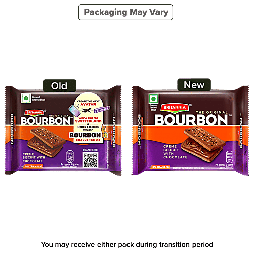 Britannia Bourbon The Original Chocolate Cream Biscuits 50 g