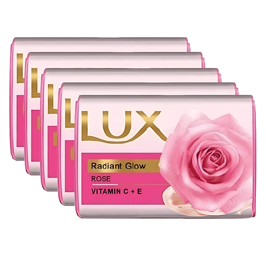 Lux Glow Bar Vitamin C Collection Soap Pack of 5 (150 g each)