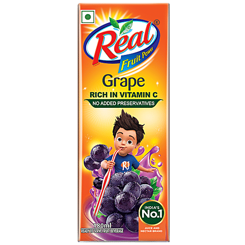 Real Fruit Power Grape Juice 180 ml
