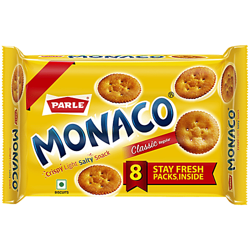 Parle Monaco Classic Regular Salted Biscuits 371.2 g
