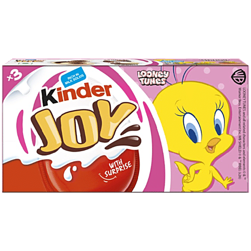 Kinder Joy Super Chocolate Pink Edition 20 g (Pack of 3)