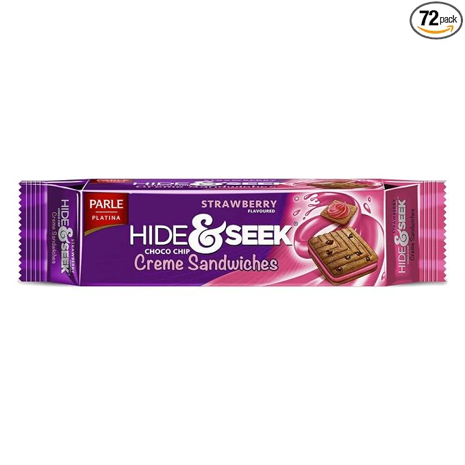 Parle Hide and Seek Strawberry Creme Cookies 100g