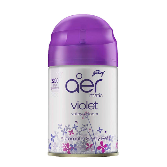 Godrej Aer Matic Violet Valley Bloom Automatic Air Freshener Spray Refill 210 ml