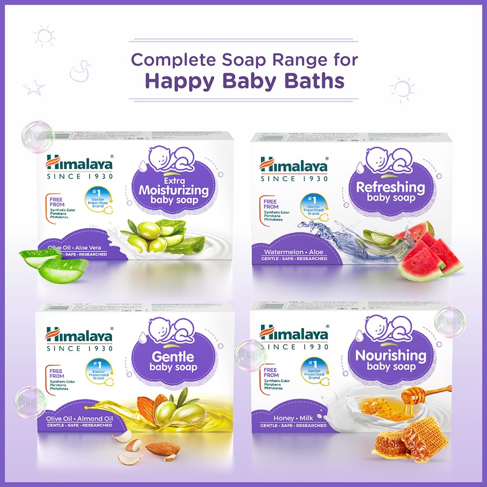 Himalaya Gentle Baby Soap 75 g (Pack of 4)