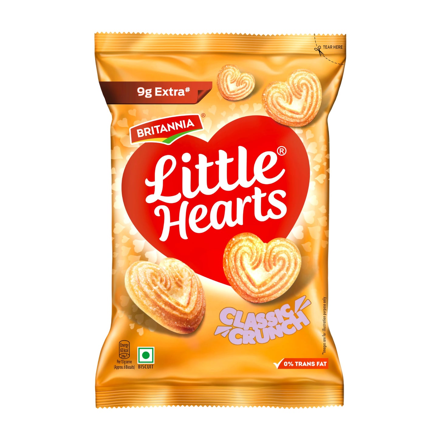 Britannia Little Hearts Classic Biscuits 70 g