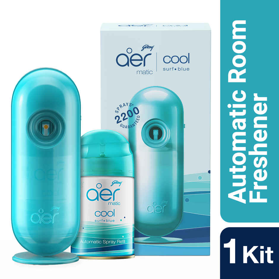 Godrej Aer Matic Cool Surf Blue Diffuser Machine + Machine 210 ml