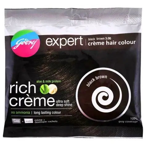 Godrej Expert Rich Creme Ammonia Hair Colour 20 g + 20 ml