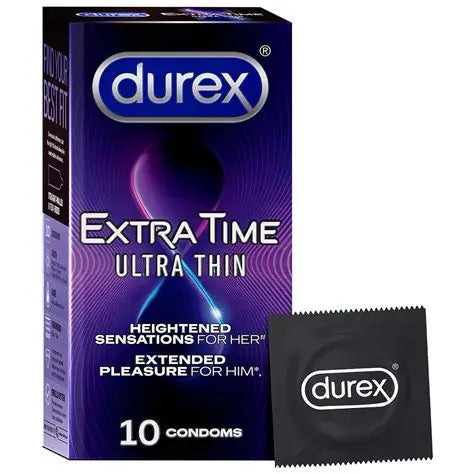Durex Extra Time Condoms - 10 Count