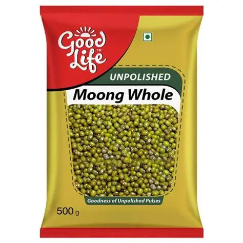 Good Life Unpolished Whole Moong 500 g