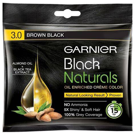 Garnier Black Oil Hair Colour Brown Black (20 g + 20 ml)
