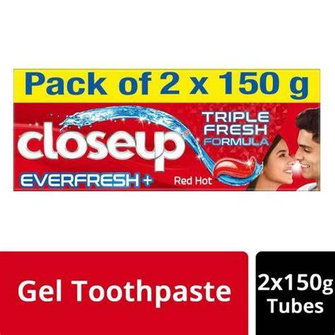 Closeup Everfresh+ Zinc Fresh+ Red Hot Toothpaste (2Nx150 g)