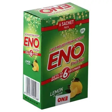Eno Lemon Flavour Fruit Salt 5 g (Pack of 6)
