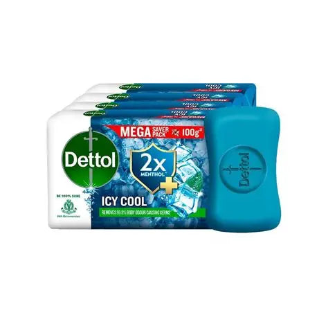 Dettol Icy Cool Bathing Soap 100 g x 4 N