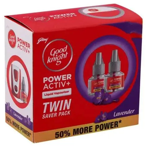 Good Knight Power Activ+ Lavender Mosquito Repellent Refill 45 ml (Pack of2)