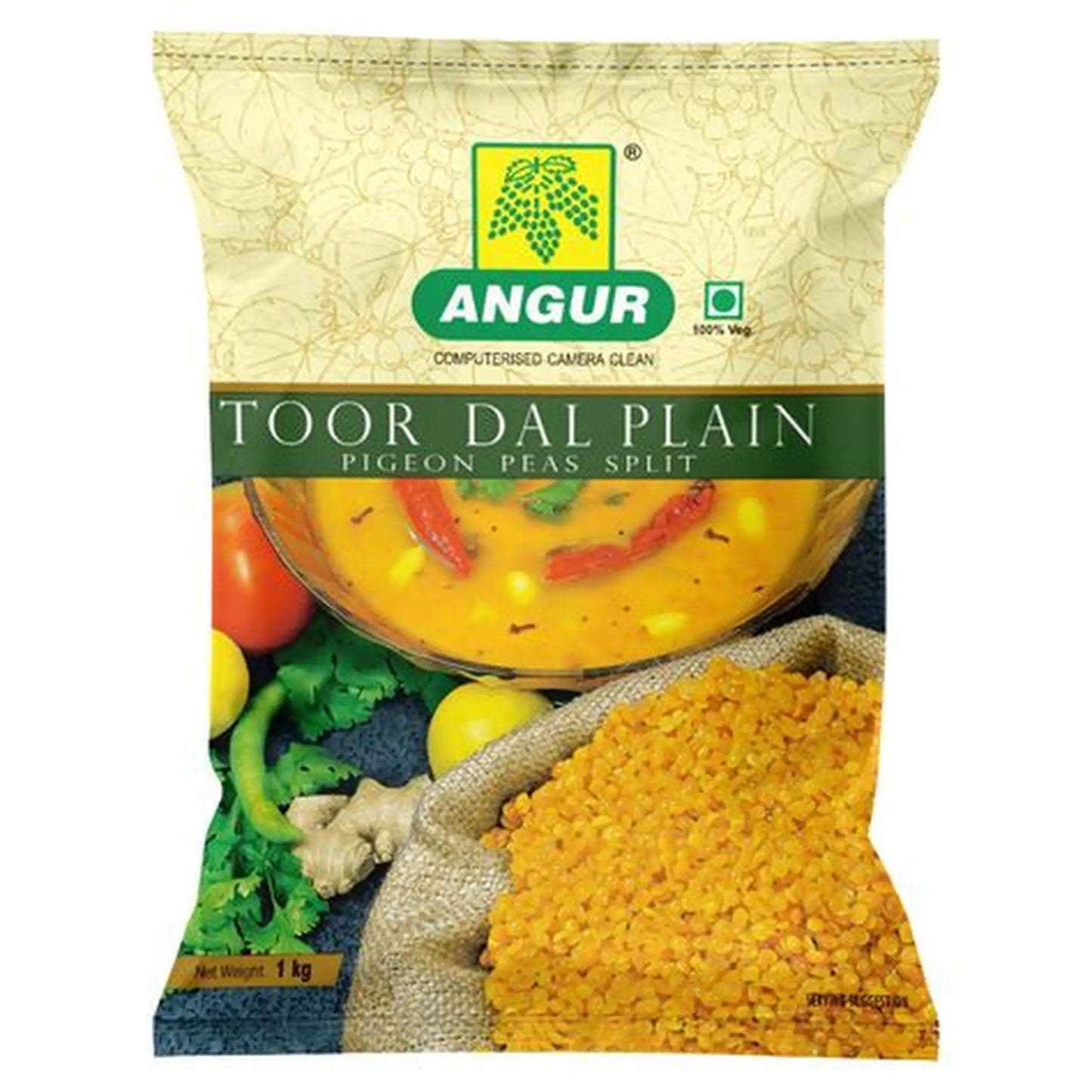 Angur Oily Toor Dal 5 kg