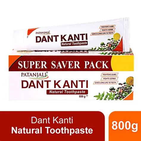 Patanjali Dant Kanti Natural Toothpaste 800 g (Pack of 4)