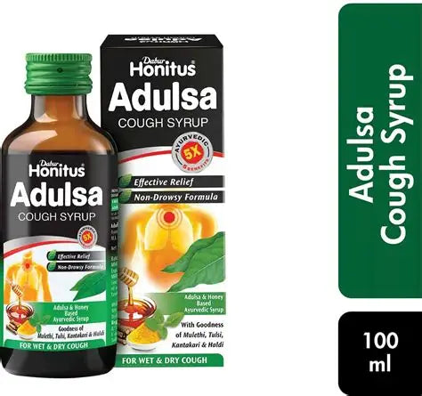 Dabur Honitus Adulsa Cough Syrup 100 ml