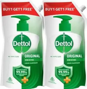 Dettol Original Liquid Handwash Refill 675 ml (Buy 1 Get 1 Free)