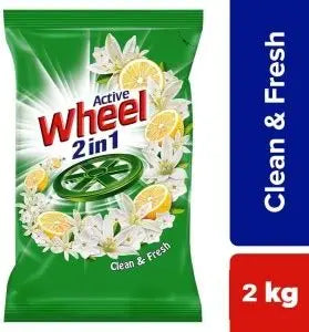Active Wheel Clean & Fresh Detergent Powder 2 kg