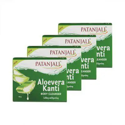 Patanjali Aloe Vera Kanti Body Cleanser 150 g (Pack of 4)