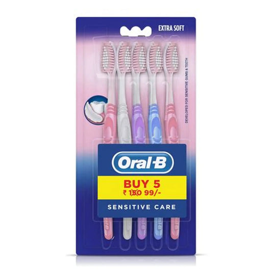 Oral-B Sensitive Care (Extra Soft) Bristles Toothbrush 5 pcs