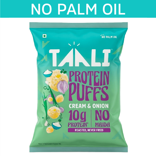 Taali Cream & Onion Protein Puffs 60 g