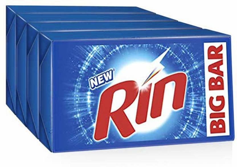Rin Detergent Bar 250 g (Pack of 4)