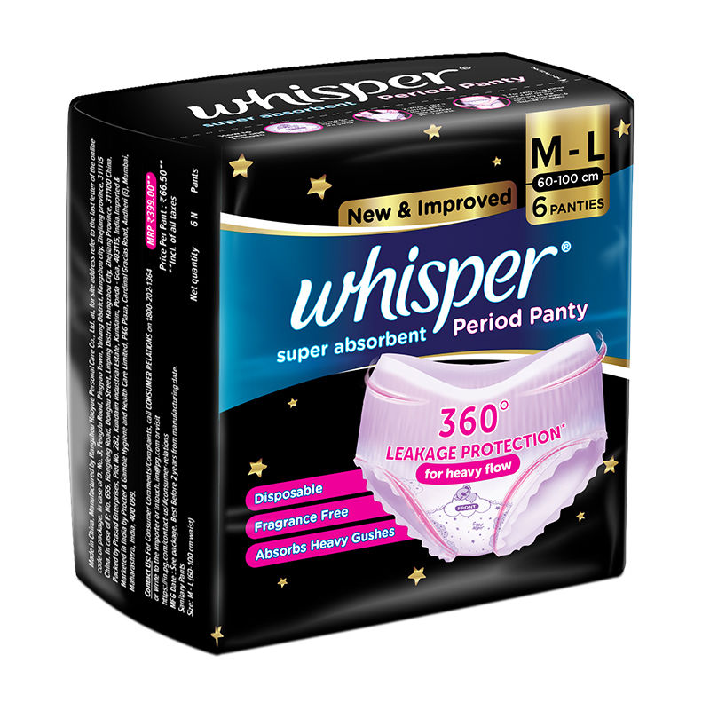 Whisper Period Panty Pack of 6