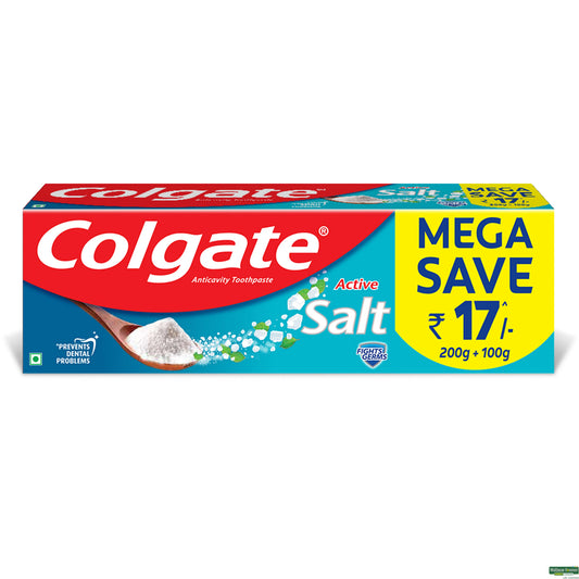 Colgate Active Salt Anticavity Toothpaste (200 g + 100 g)